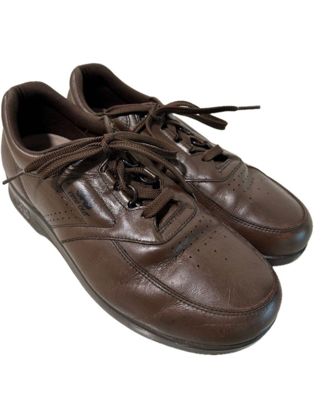 Sas Men’s Time Out Lace Up Comfort Walking Shoe Sneakers Walnut Brown 9.5 M